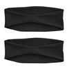 BANDERN Hair Bands for Men &amp; Women 2 Pieces - Nylon &amp; Spandex Material Hair Bands - Moisture Wicking Material, Sweat Resistant and Breathable Hair Accessories for Running and Yoga (Black &amp; Black)