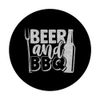 Beer BBQ Grill Master Gift Retro Fun Cool Barbecue Grilling PopSockets Swappable PopGrip
