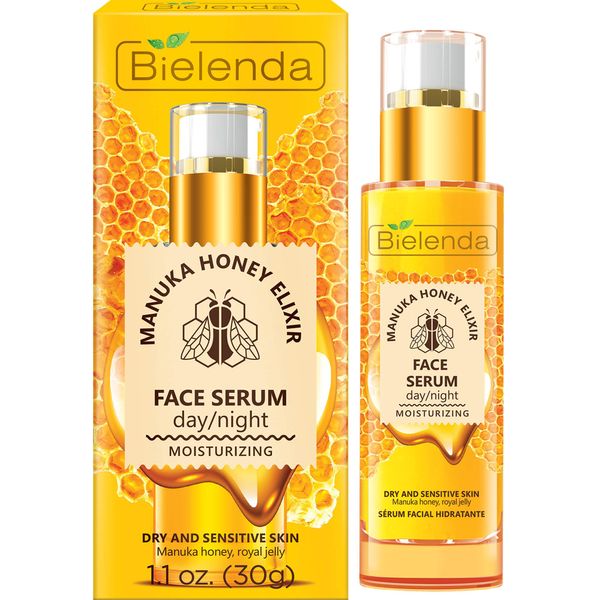 Bielenda Manuka Honey Nutri Elixir nährendes und feuchtigkeitsspendendes Gesichtsserum Tag/Nacht 30 m