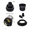 Keyless Medium Base Vintage Socket,Black Bakelite Socket E26/E27 Vintage Screw Bulbs Edison Ceiling Retro Pendant Lamp Holder (3-Pack,with Collar Ring)