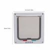 Medium Cat Flap Door, Safe and Lockable Cat Door for Windows for Thin Door and Wall