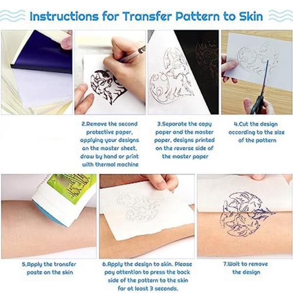 Tattoo Stencil Transfer Paper, Easy to Use, Durable, A4 35 Sheets