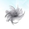 Lurrose Mini Fascinator Hair Clips with Feather Flower Feather Barrettes Hair Snap Hair Pins for Women