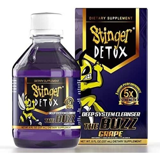 Stinger Detox Buzz 5X Extra Strength Drink – Grape – 8 OZ