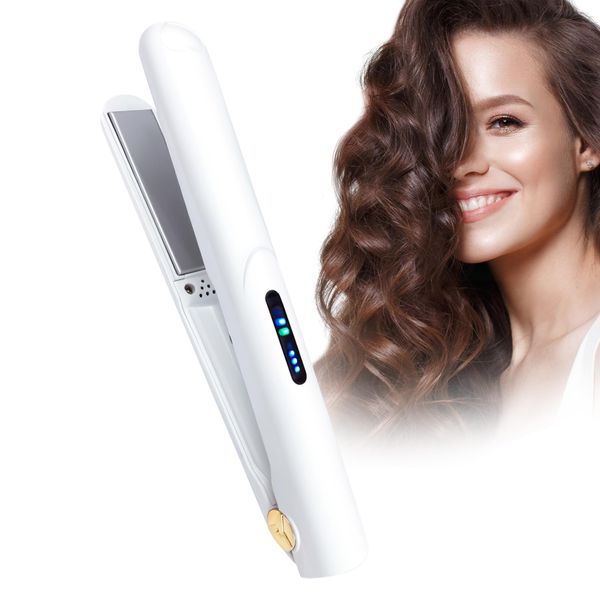 Glätteisen Locken Und Glätten 2 In 1, Ionen-Technologie Haarglätter Mit 3 Temperaturen Hair Straightener Glätteisen Kabellos, Batterie Haarglätter Kabellos Glätteisen Für Männer, Frauen