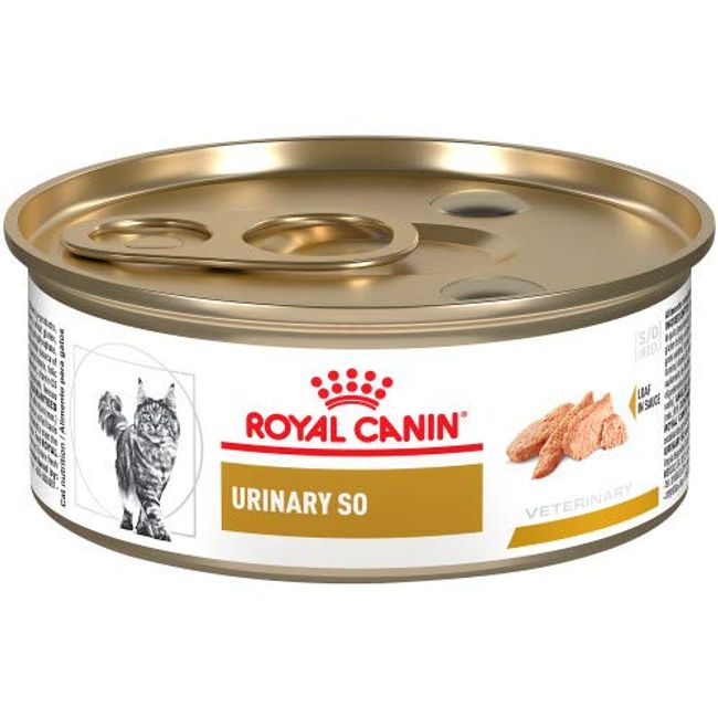 Royal Canin Veterinary Diet Urinary SO Loaf in Sauce Wet Cat Food, 5.8 oz., Case of 24, 24 X 5.8 OZ