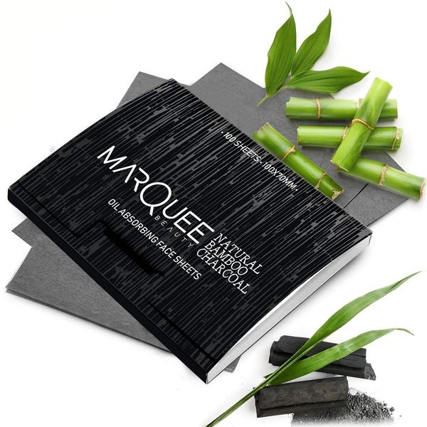 (1PK) Oil Blotting Sheets- Natural Bamboo Charcoal Oil Absorbing Tissues- 100 Pcs Organic Blotting Paper- Beauty Blotters for the Face- Papers remove Excess Shine- Premium Facial Make Up and Skin Care