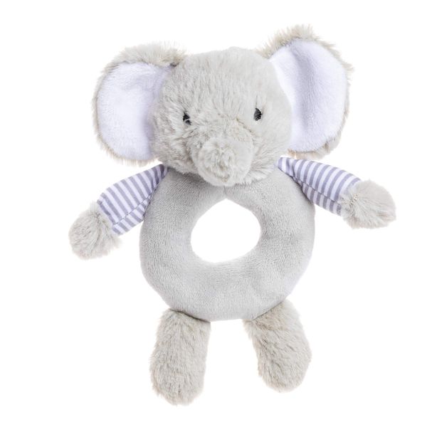 KIDS PREFERRED Carter’s Elephant Ring Rattle, Plush Toy for Babies