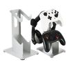 ANDCHI Controller Stand, 2 Layers, Headphone Stand, Storage, Game Controller Stand, Tabletop, Anti-Slip, Compatible with PS5 PS4 Switch (Silver)
