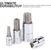 Master Torx Bit Socket and Female External Torx Socket Set, CR-V&S2 Steel 60PCS