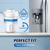 RWF0600A Refrigerator Water Filter Fit For GE SmartWater MWFA, GWF, GWFA, 2PACK