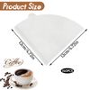 Coffee Filter Papers 140 Pcs White Compatible with Size 02 Filter Papers Compatible with Dripper Coffee Makers