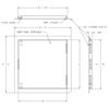 Acudor�PA-3000�4 x 6 Plastic Access Door 4 x 6