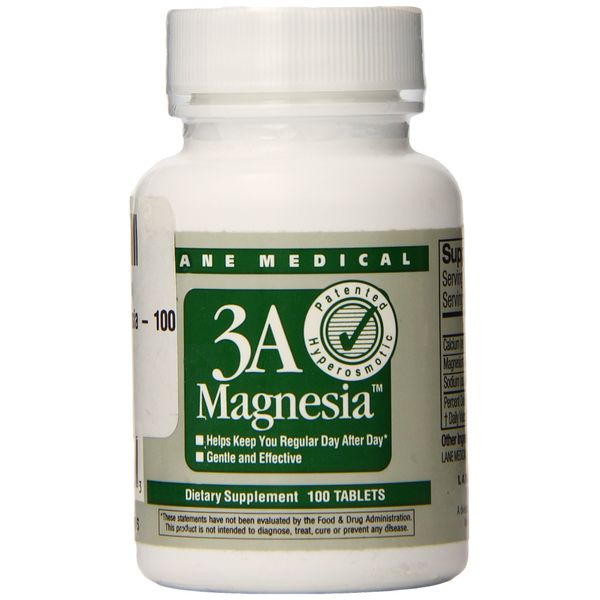 Lane Medical 3A Magnesia - 100 Tablets