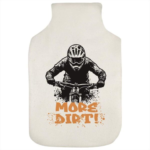 'More Dirt! Mountain Biker' Hot Water Bottle Cover (HW00036616)