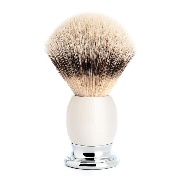 MÜHLE Sophist Porcelain Chrome Silvertip Badger Shaving Brush