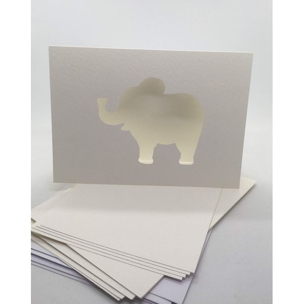 Iris Folding Card Pack Elephant C5 Size Makes 4 Cards DeeCraft