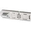 ABUS Diskus® Hinged hasp and staple 140/190 - Device for Padlocks - Double Joint For Hinged Doors and Corner Solutions - Security Level 8 - Silver