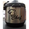 Chef - Black - Vinyl Decal Sticker for Pressure Cooker