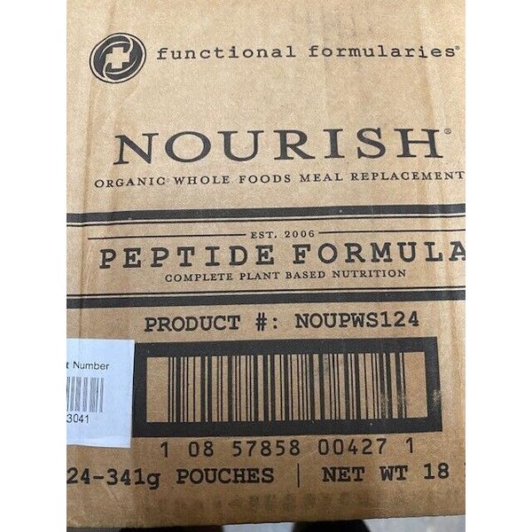 24 Pouches Nourish Peptide Tube Feeding Formula Functional Formularies Meal