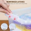 Clear Plastic Storage Bins with Lids,Stackable Containers for Classroom,Toy Stor
