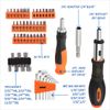 51Pc Compact Hand Tool Kit Orange Screwdriver+Dr