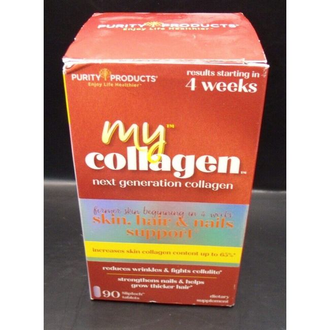 Purity Products My Collagen, 90 Tablets, For Skin Hair & Nails Exp:2/25 New