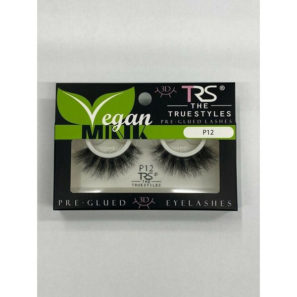TRS 3D VEGAN MINK PRE-GLUED EYELASHES #P12