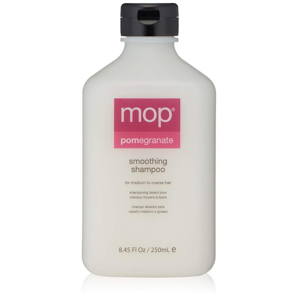 MOP Pomegranate Smoothing Shampoo For Medium to Coarse Hair - Cleansing Formula Strengthens Scalp & Hair, Repairs and Nourishes