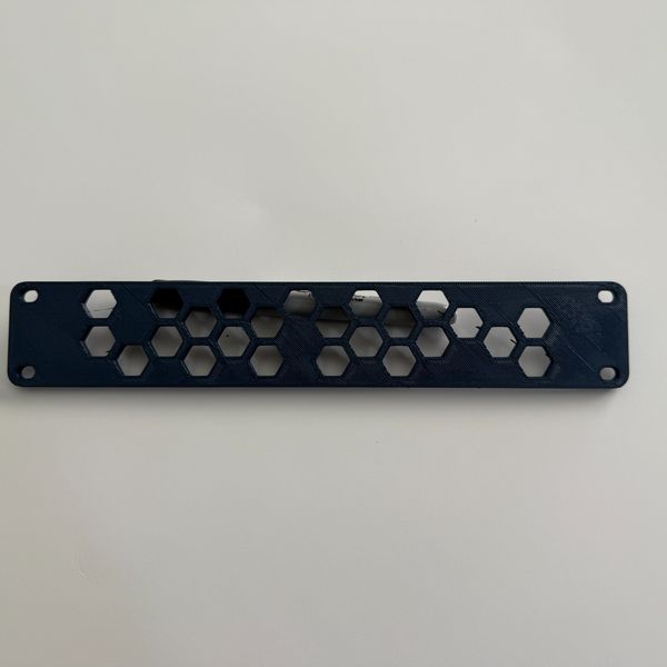 10" Inch Mini Rack Blank Module – 3D Printed in Durable PETG Starry Blue