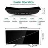 Digital Curved Screen Mirror Clock LED Display Temperature Snooze Table Alarm 