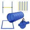 Backyard Dog Agility Training Kit Obstacle Course Equipment Jumps Tunnel