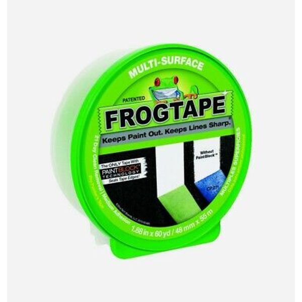 FrogTape PAINTER'S TAPE 1.88" x 60 yd. Green Multi-Surface Medium Strength NEW!!