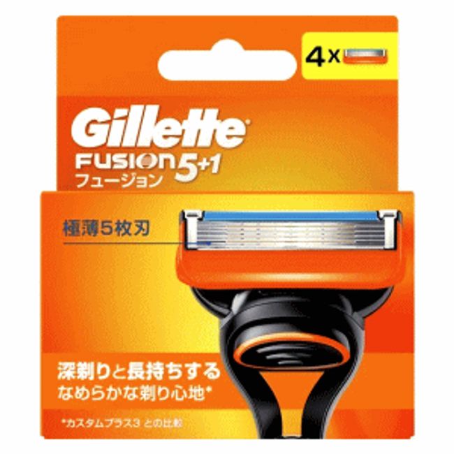 P&amp;G Gillette Fusion Replacement Blades 4 Pieces