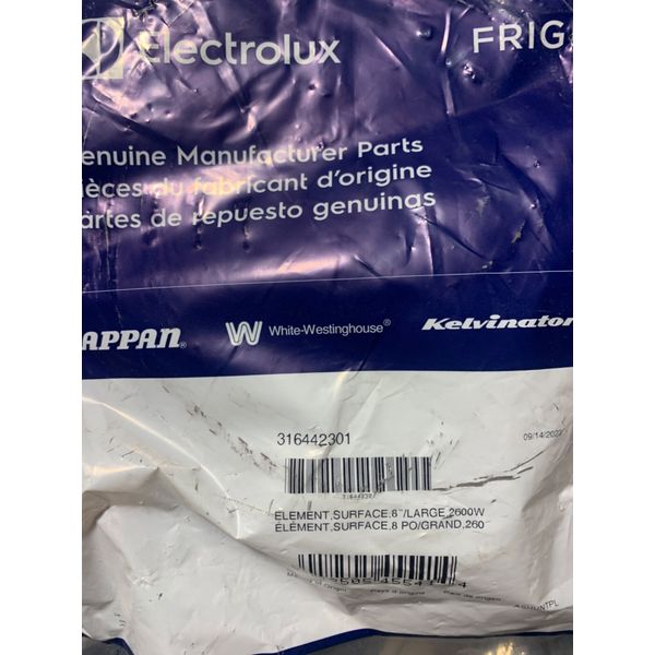 New Genuine OEM Electrolux Frigidaire Oven Range Surface Element 316442301