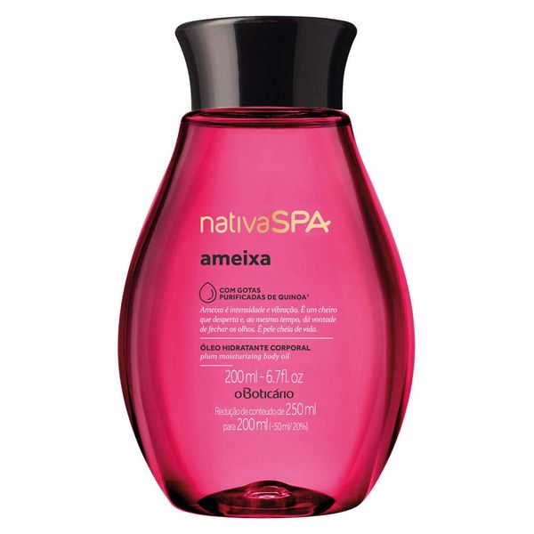 Oboticario Nativa SPA Exotic Body Oil, AME Amesia, OLEO HIDRATANTE CORPORAL AMEIXA, 7.8 fl oz (200 ml)