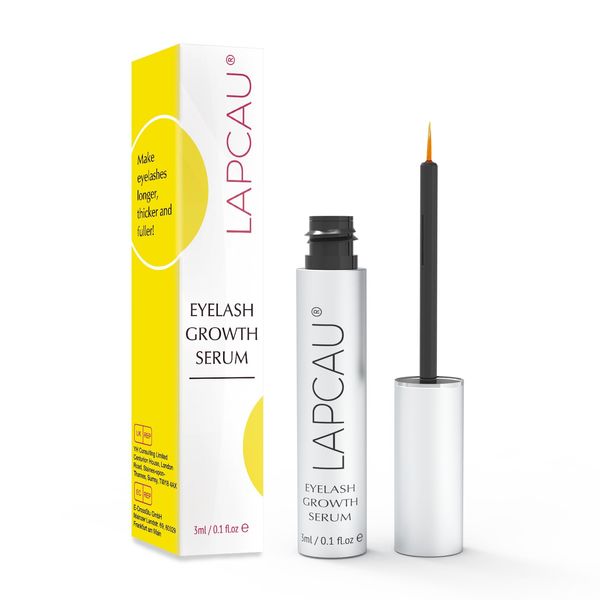 Eyelash Growth Serum by LAPCAU Lash Serum for Eyelash & Eyebrow Growth Advanced Eyelash Conditioner for Long Thick Curly Lashes with Myristoyl pentapeptide - 4