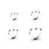 WDYJMALL Heart Cookie Cutters 4-Pc Set – Heart C