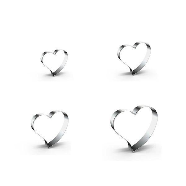 WDYJMALL Heart Cookie Cutters 4-Pc Set – Heart C