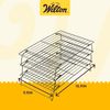 Wilton Excelle Elite 3-Tier Cooling Rack for Cookies, Cake and More - Cool Batches of Cookies, Cake Layers or Finger Foods, Black