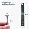100 Pack T-Screw Security Hangers, T-Screws Picture Frame Locking Hardware to Lo