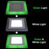 9w Square LED Ceiling Light Recessed Panel Dual Colour Cool White Green