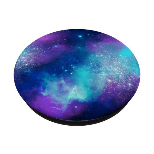 Fuzewear Space Nebula Galaxy Blue Purple PopSockets Stand for Smartphones and Tablets PopSockets PopGrip: Swappable Grip for Phones & Tablets