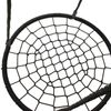 48" Spider Web Saucer Swing Tree Swing Set Adjustable Hanging Rope for Kid Black