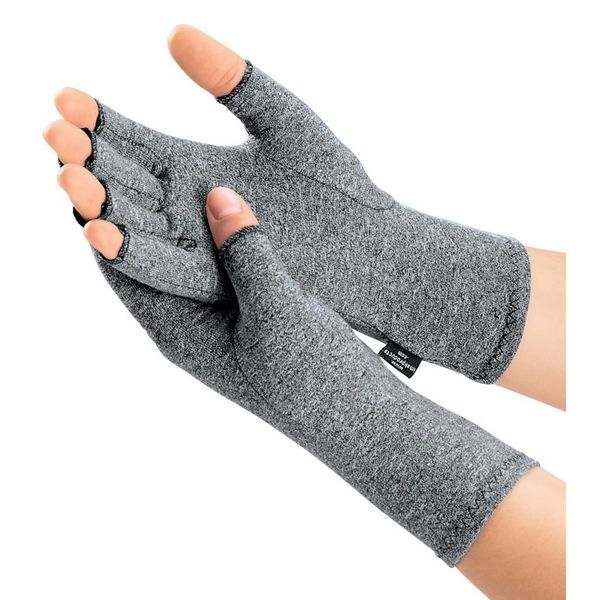 IMAK Compression Arthritis Gloves- Medium Premium Arthritic Joint Pain Relief Hand Gloves for Rheumatoid & Osteoarthritis - Ease of Use Seal from Arthritis Foundation