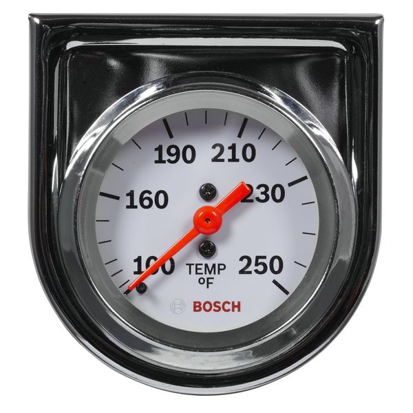 Actron Bosch SP0F000045 Style Line 2" Mechanical Water/Oil Temperature Gauge (White Dial Face, Chrome Bezel)