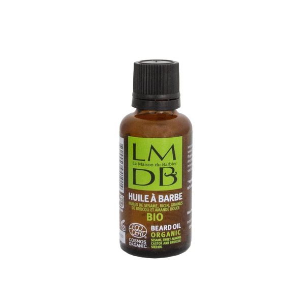 La Maison du Barbier - Barthaaröl mit 4 Bio-Ölen - Ecocert Cosmos Organic, 100% der Inhaltsstoffe Natürlichen Ursprungs - Französische Herstellung - 30 ml