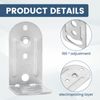 Biqing 2PC L Shaped Bracket Motorcycle Fog Light Bracket for LED Work Lights/Spotlight/Fog Light/ Driving Light Mounting Brackets