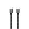 fonefunshop Budi 2m PD 65W USB Type-C to Type-C Reversible Aluminium Shell Braided Cable