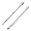 Pusher Remover Kit,2 pieces Cuticle Pusher Clipper Kit Stainless Steel Dual Head Cuticle Pusher Portable Cuticle Pusher and Cutter Set for Nail Cuticle Clean or Remove Gel Polish